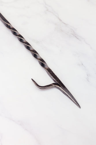 fire poker twist, a tight shot of just the tip of the fire poker