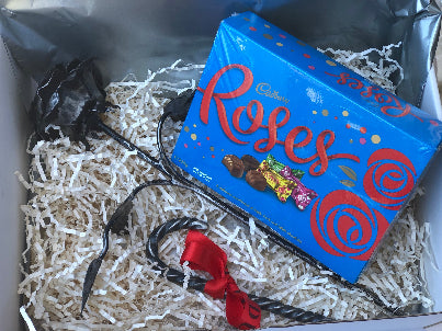 celebration box with roses chocolate